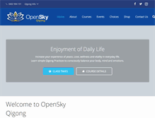 Tablet Screenshot of openskyqigong.com.au